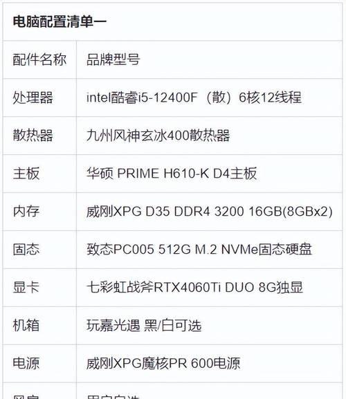 顶级设计师电脑配置表解读方法是什么？  第3张